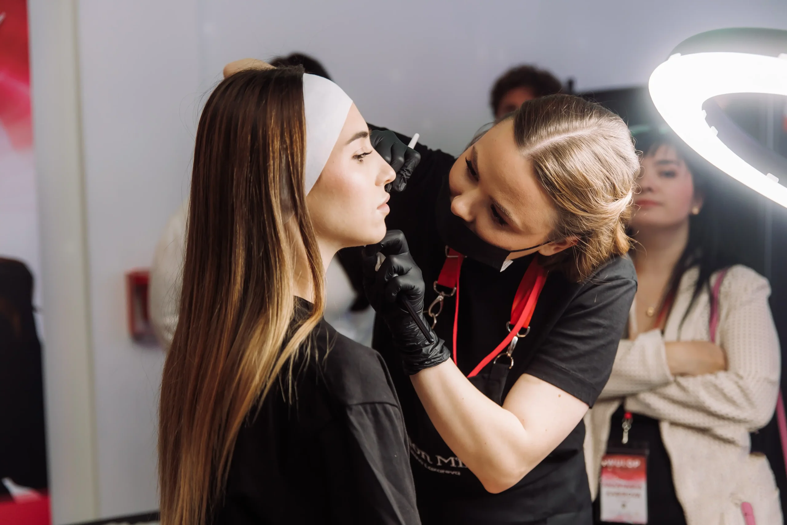 PMU student practicing after permanent makeup course in Vancouver