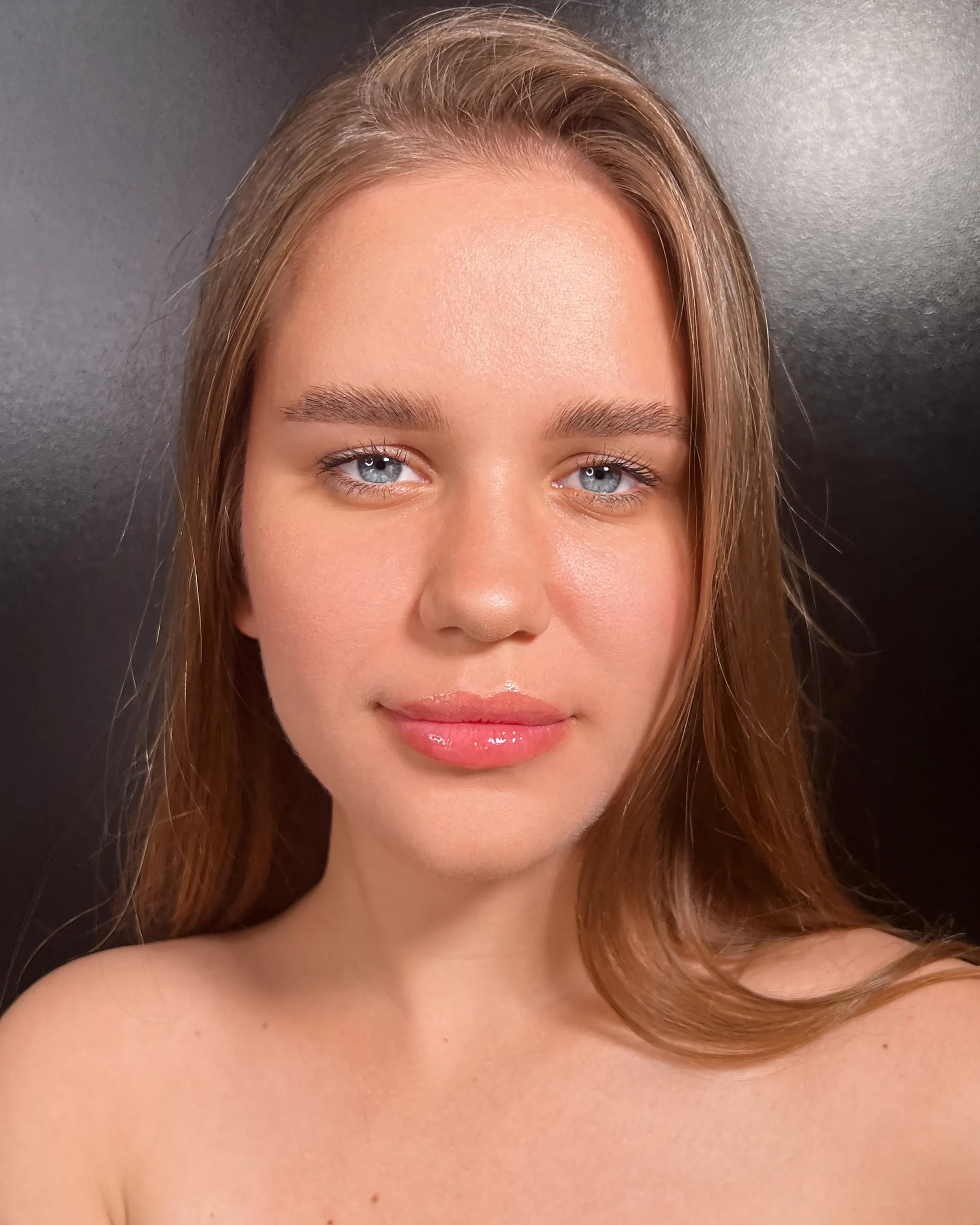 PMU brows student result after eyebrow tattoo training at EkBeBeauty Academy Vancouver
